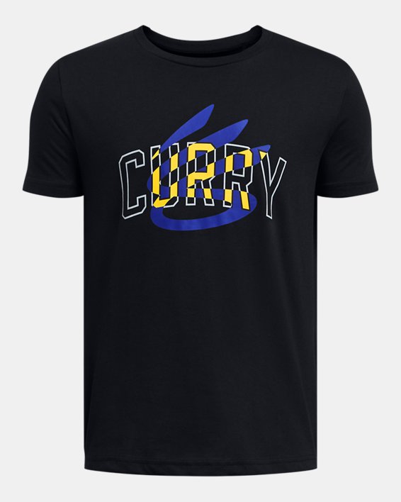 Boys' Curry Logo T-Shirt, Black, pdpMainDesktop image number 0